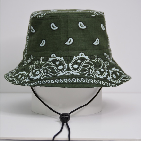 Bucket Hats w/ String Bandana Print Unisex - Picture 6 of 16